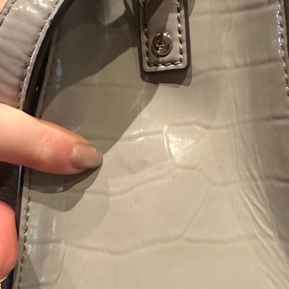 Kate Spade Knightsbridge Doris Purse Gray Crocodile Crossbody/Top Hold Preloved - Picture 11 of 16